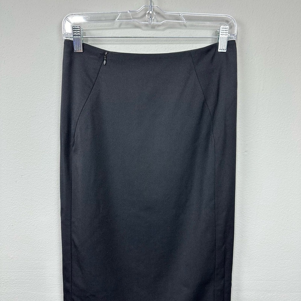 Gucci Vintage 1998 Pencil Skirt Sz 4 US 40IT Black Wool Knee Length Tom Ford Era - Picture 9 of 13